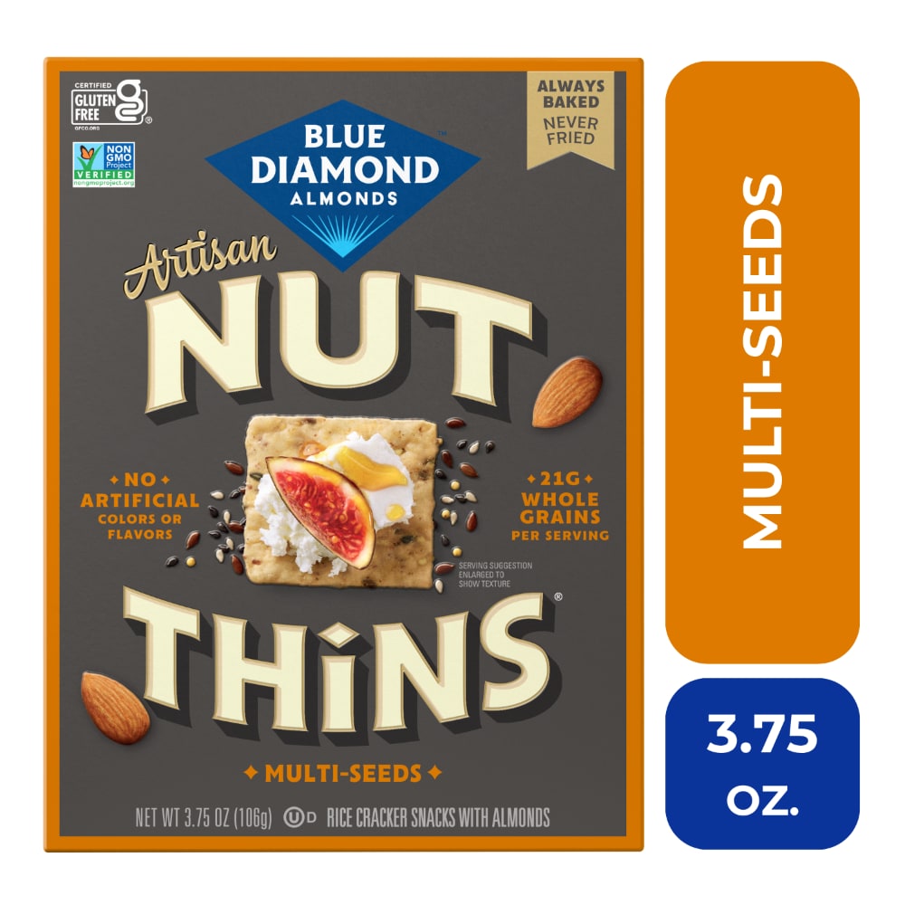 Blue Diamond® Nut-Thins® Artisan Multi-Seeds Almond Rice Crackers