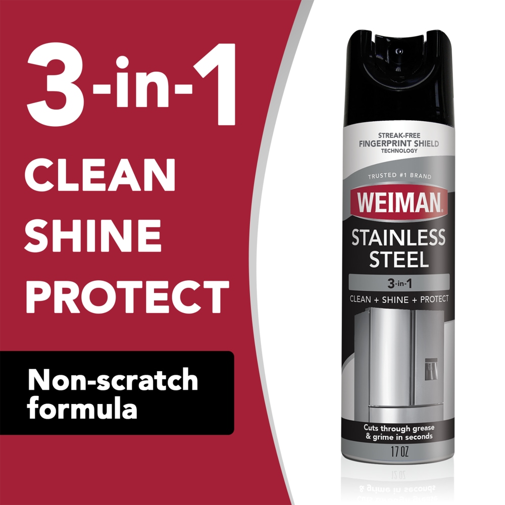 Weiman® Stainless Steel 3-in-1 Clean + Shine + Protect