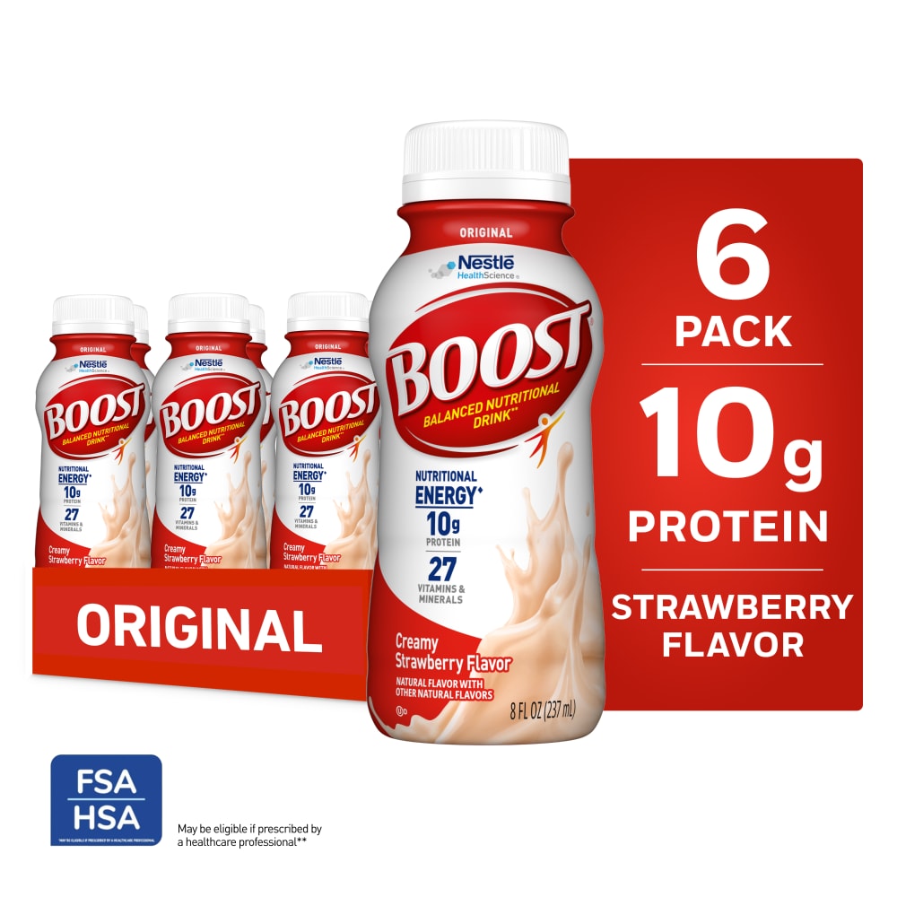 BOOST Original Ready to Drink Strawberry Protein Shake Multipack