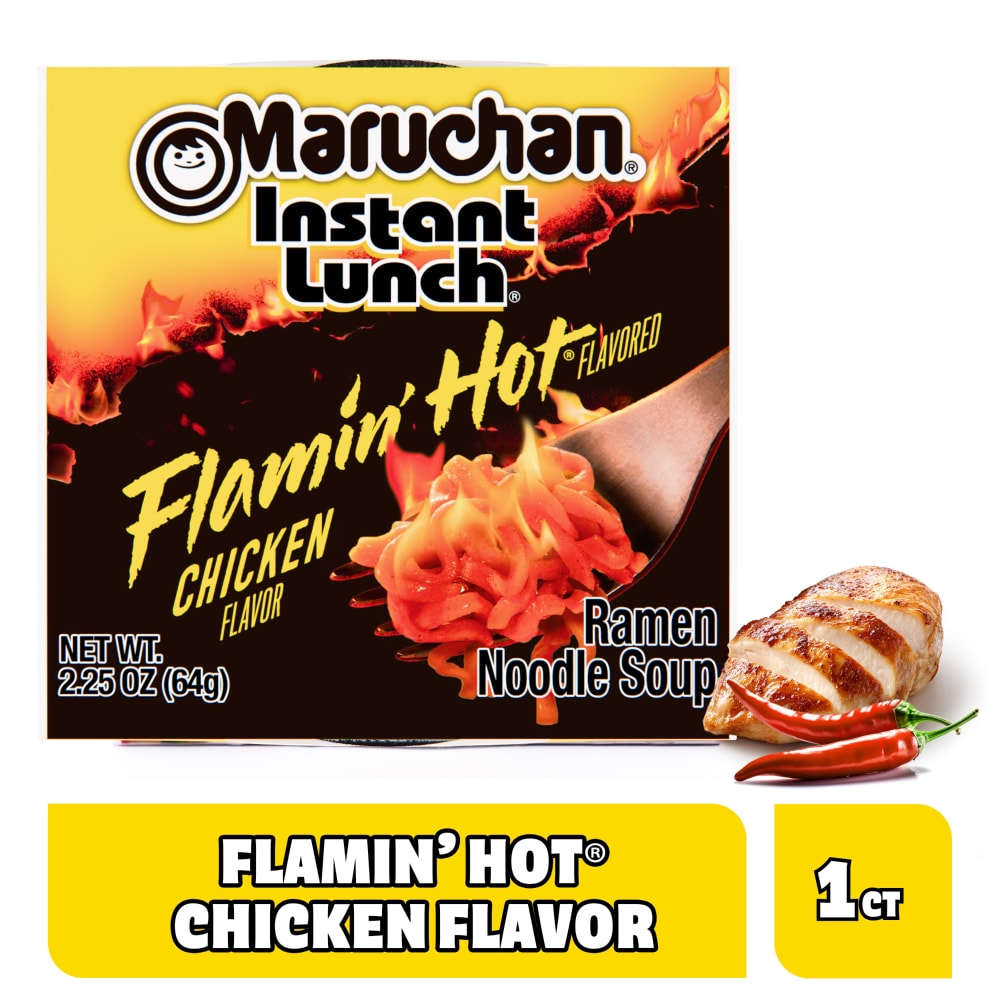 Maruchan® Instant Lunch Ramen Noodles, Flamin’ Hot® Flavored Chicken