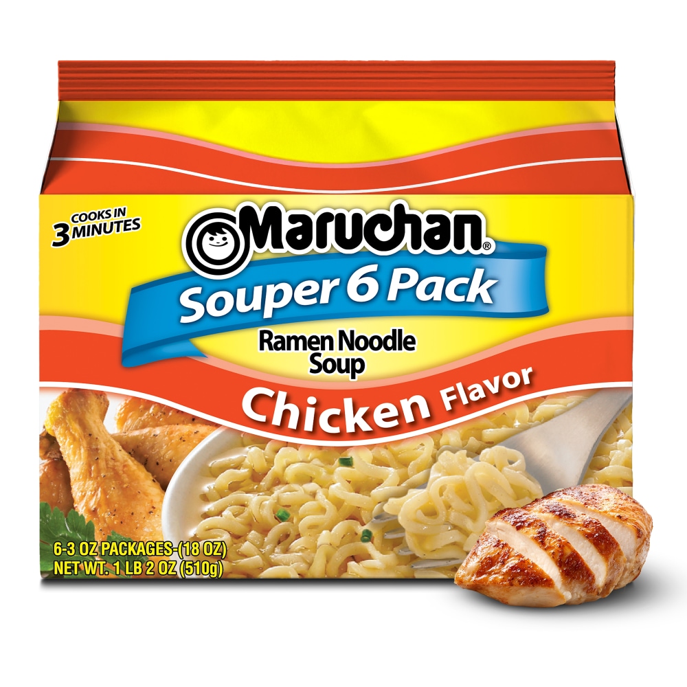 Maruchan® Ramen Noodle Soup Chicken Flavor Instant Noodles Souper 6