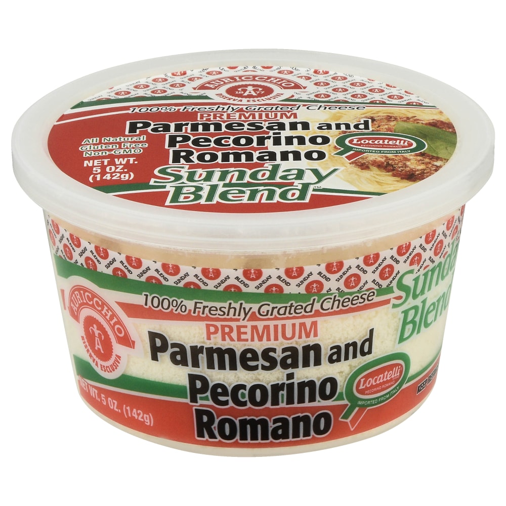 Auricchio Parmesan and Pecorino Romano Sunday Blend Cheese