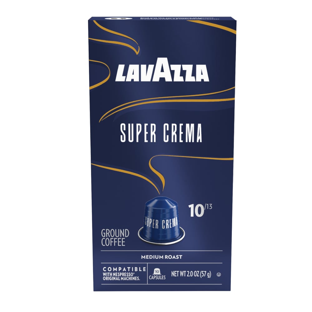LavAzza Super Crema Medium Roast Nespresso Coffee Pods for Original Machines