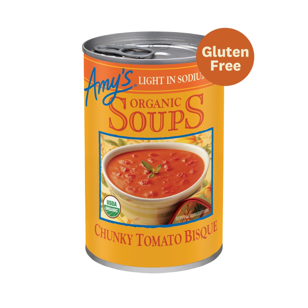 Amy’s Light in Sodium – Organic Chunky Tomato Bisque Soup