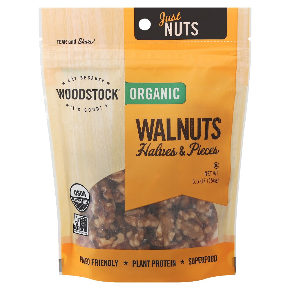 Woodstock Organic Walnuts Halves & Pieces_5.5 oz