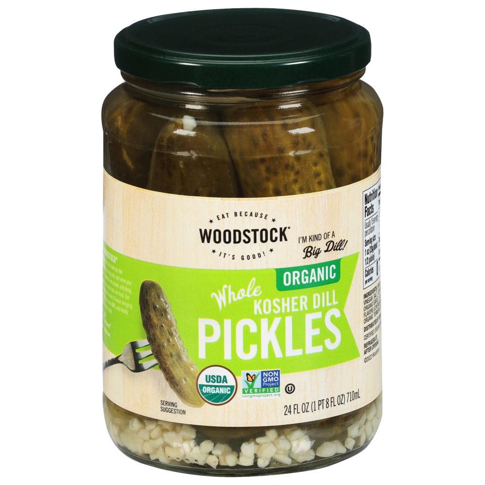 Organic Kosher Whole Dill Pickles_24 oz