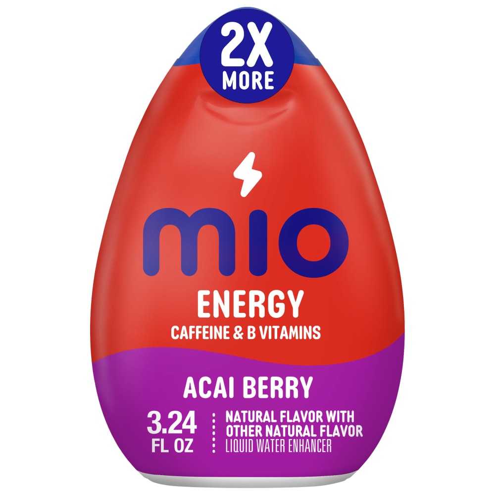 mio Energy Caffeinated & B Vitamins Acai Berry Water Enhancer Bottle