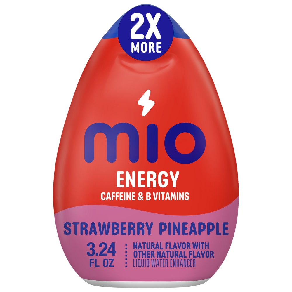 mio Energy Caffeinated & B Vitamins Strawberry Pineapple Water Enhancer Bottle