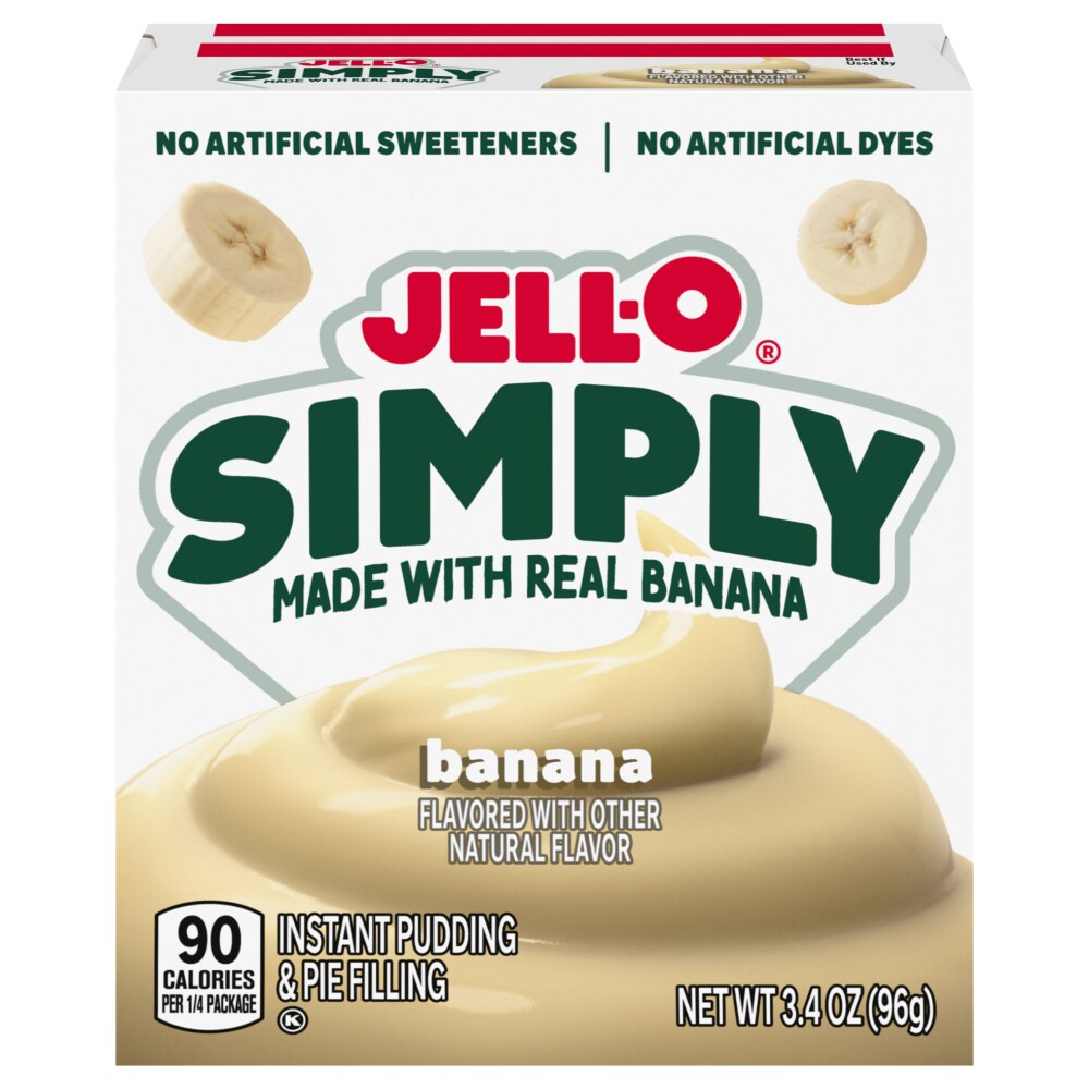 Jello-O® Simply Banana Flavored Instant Pudding & Pie Filling Mix