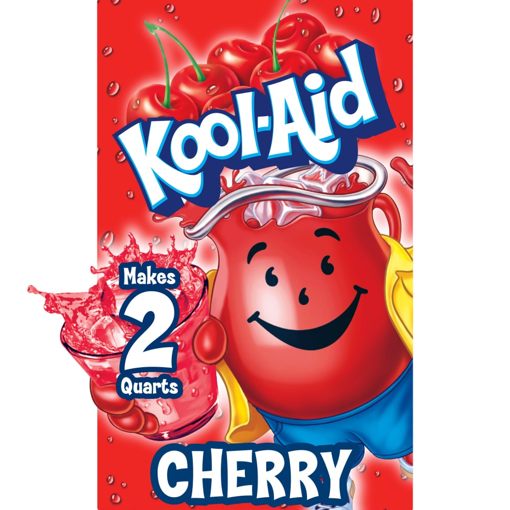 Kool Aid Unsweetened Cherry Red Powdered Soft Drink Mix Packet