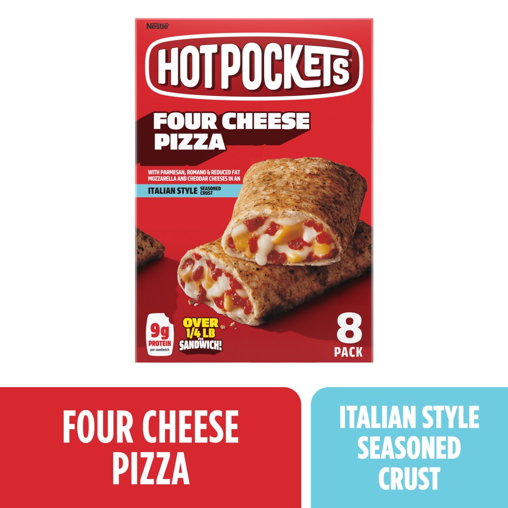 Hot Pockets Four Cheese Pizza Frozen Meal