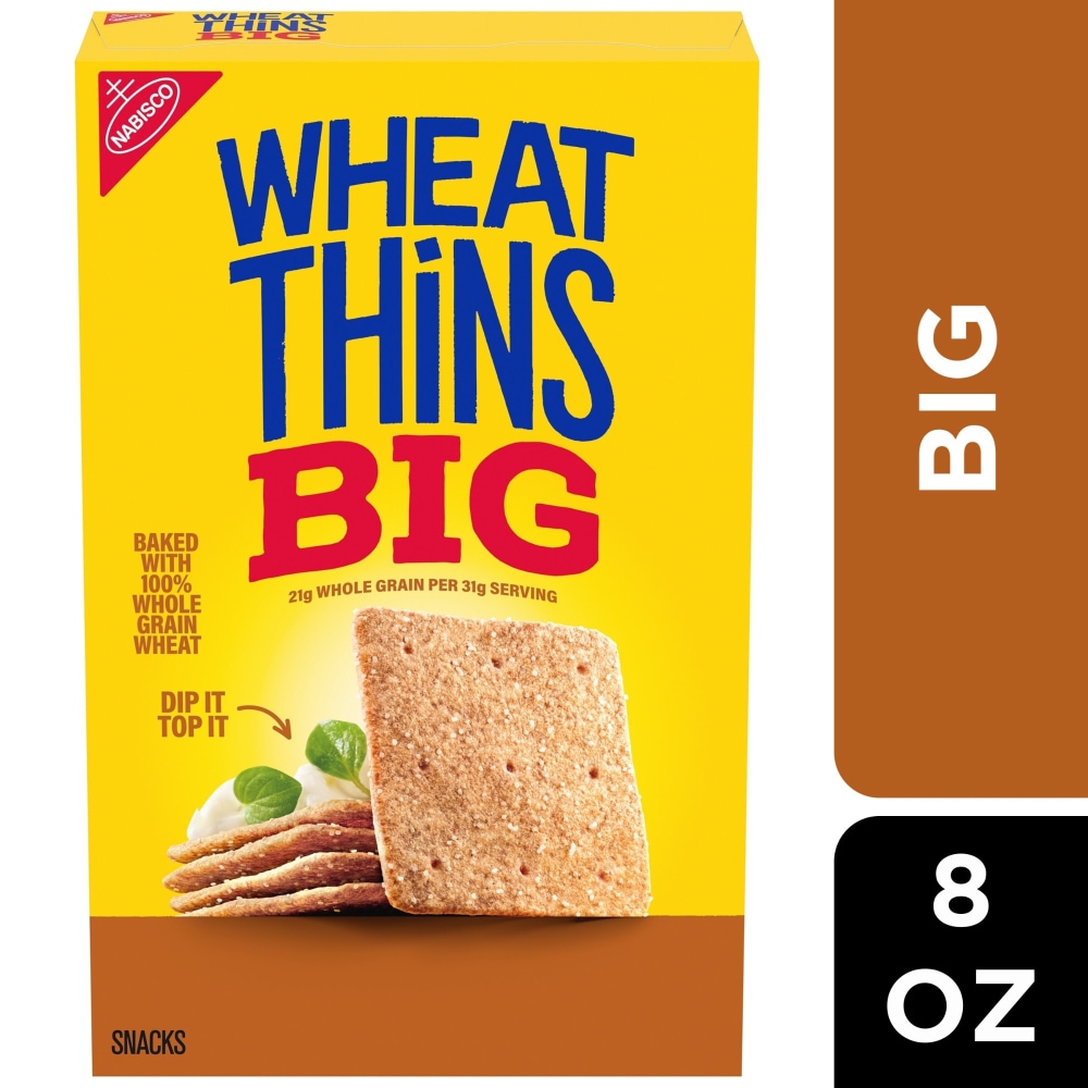 WHEAT THINS BIG Whole Grain Wheat Crackers