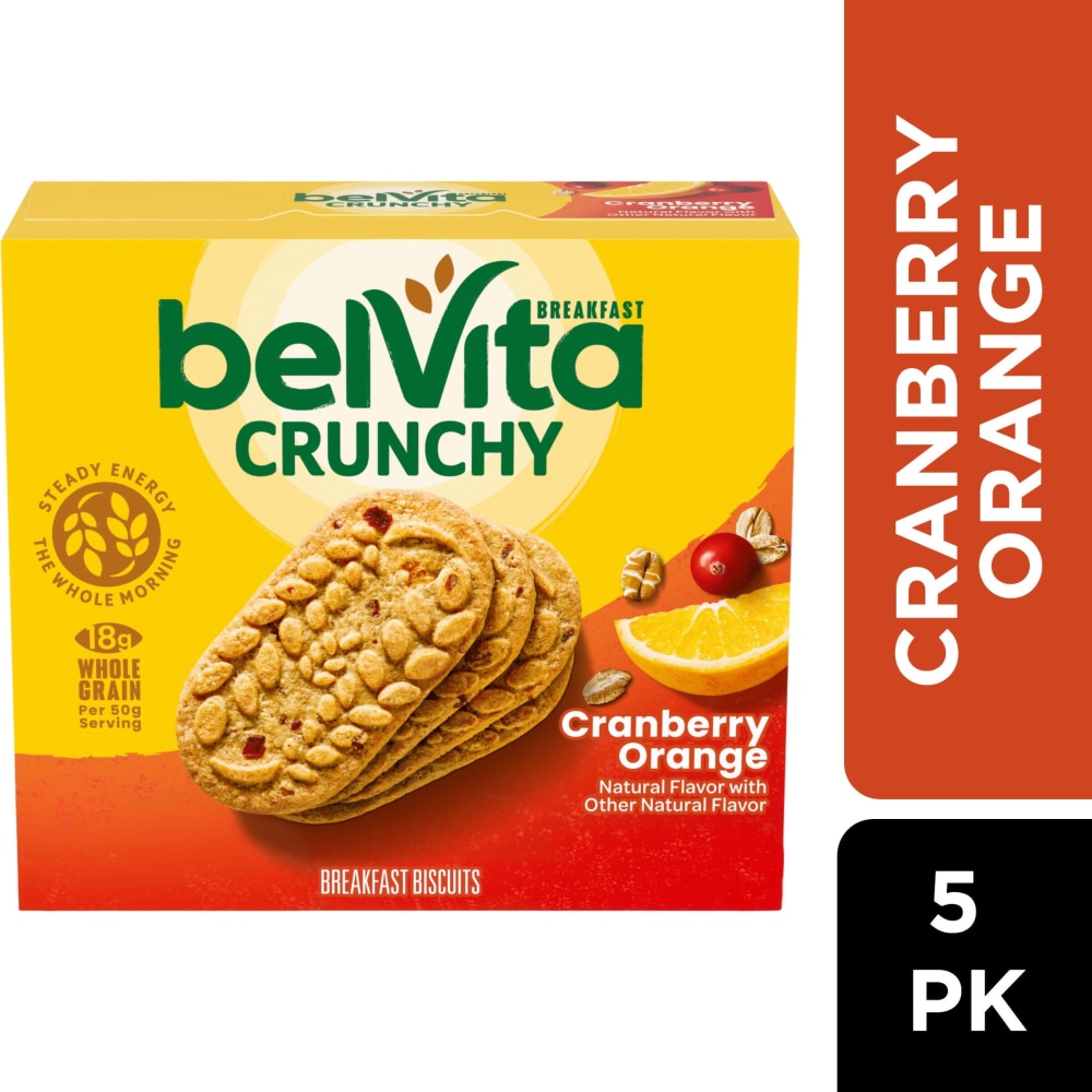 belVita Cranberry Orange Breakfast Bars Biscuits