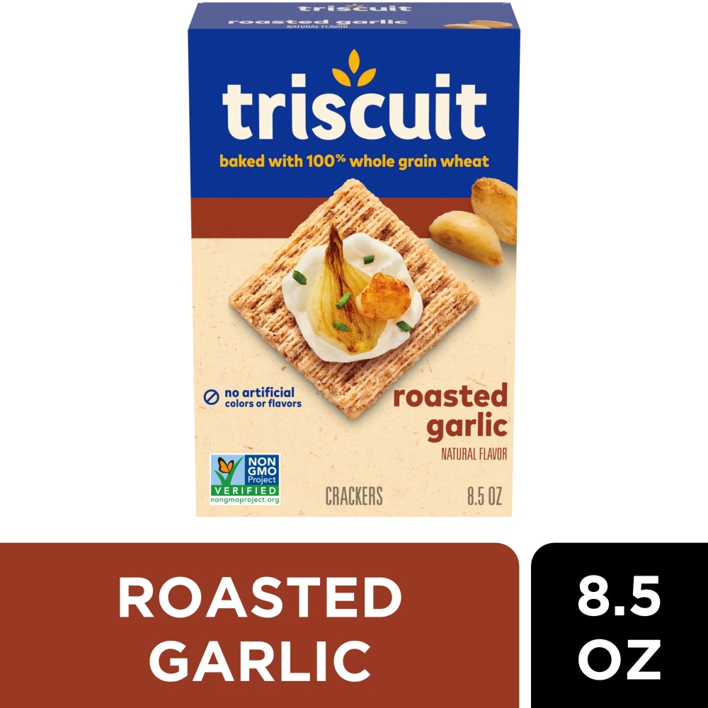 Triscuit Roasted Garlic Whole Grain Wheat Crackers