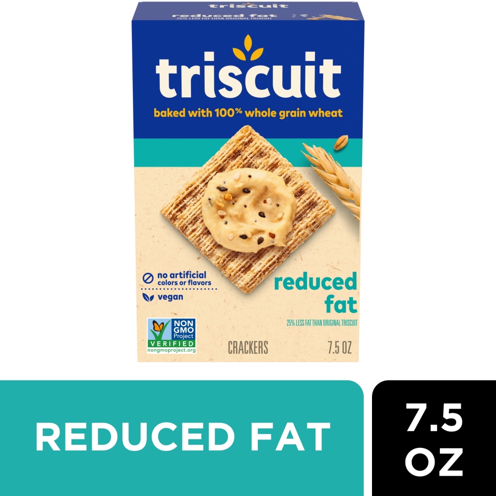 Triscuit Reduced Fat Whole Grain Wheat Vegan Crackers