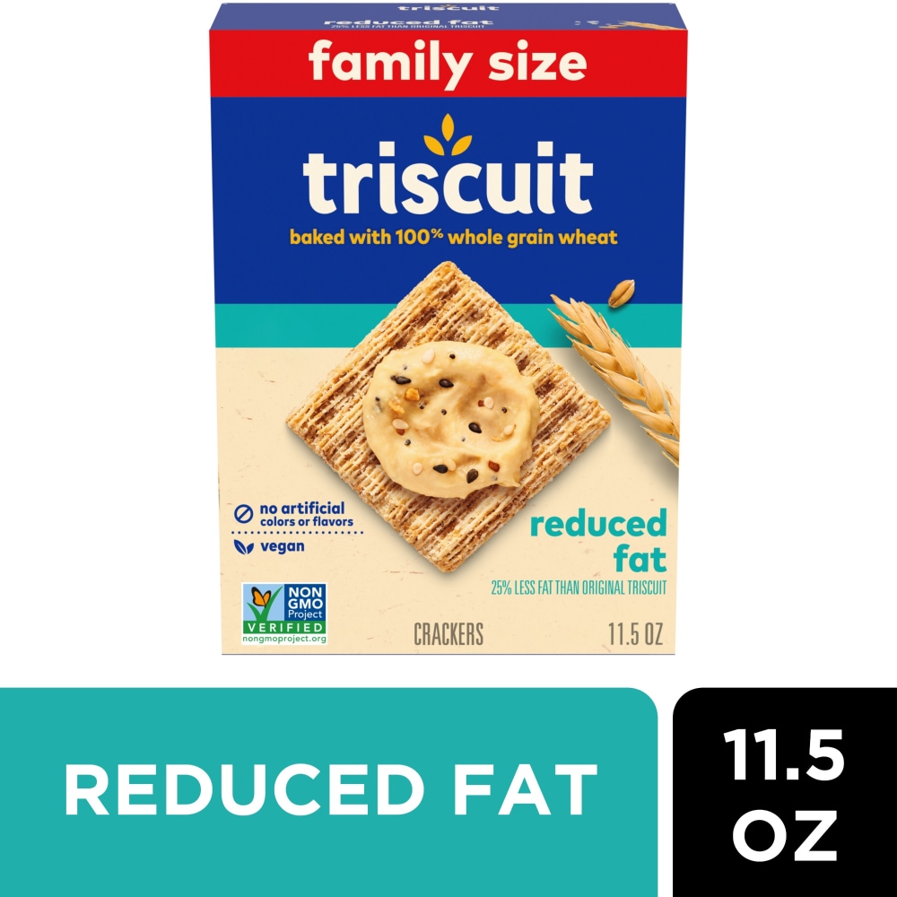 Triscuit Reduced Fat Whole Grain Wheat Vegan Crackers