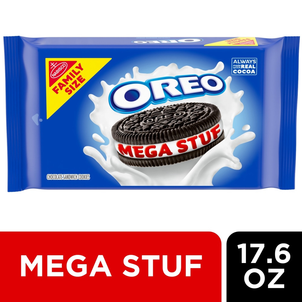 OREO Mega Stuf Chocolate Sandwich Cookies Family Size