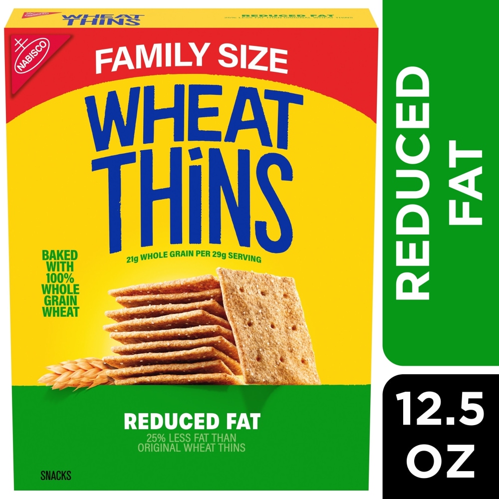 WHEAT THINS Reduced Fat Whole Grain Wheat Crackers