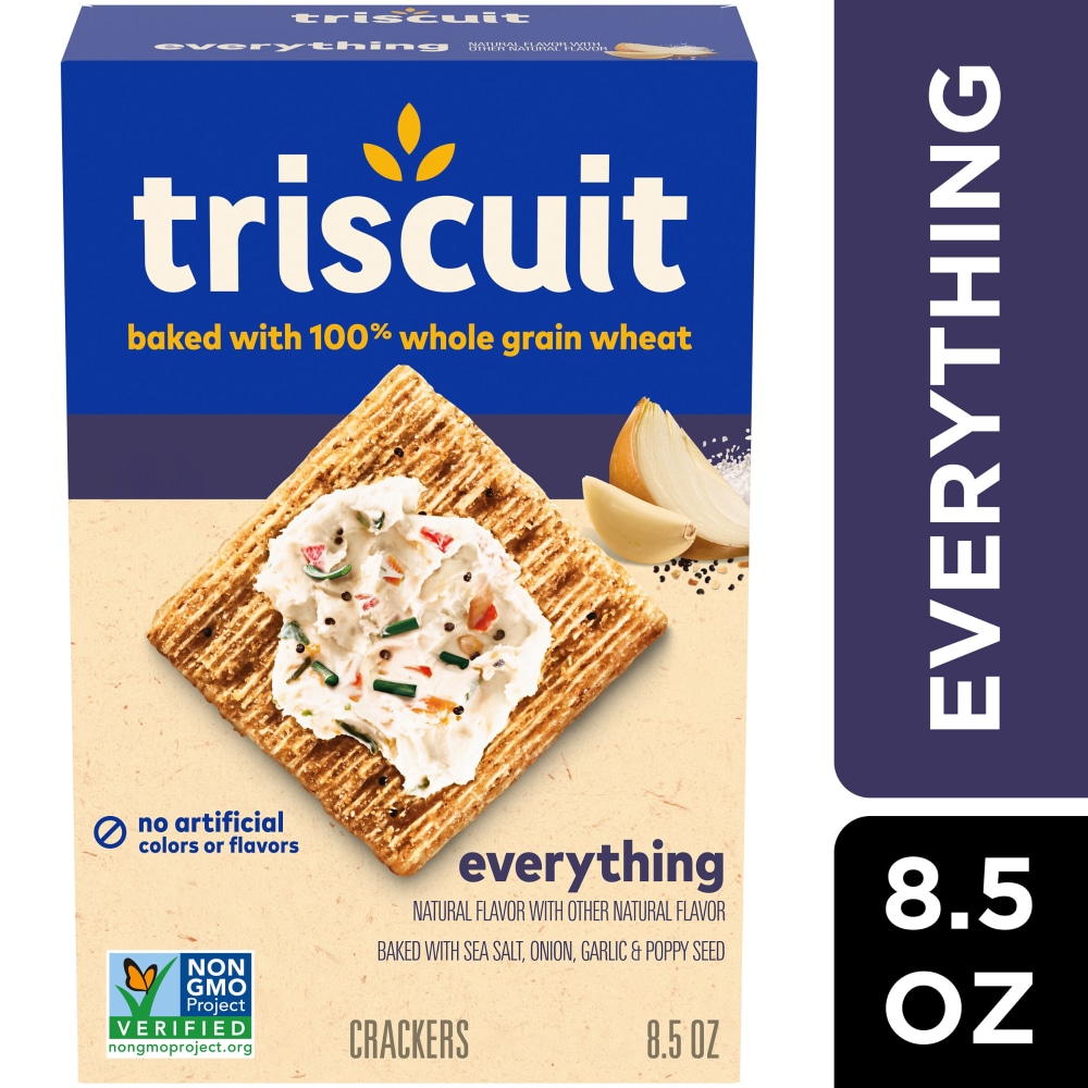 Triscuit Everything Whole Grain Wheat Crackers