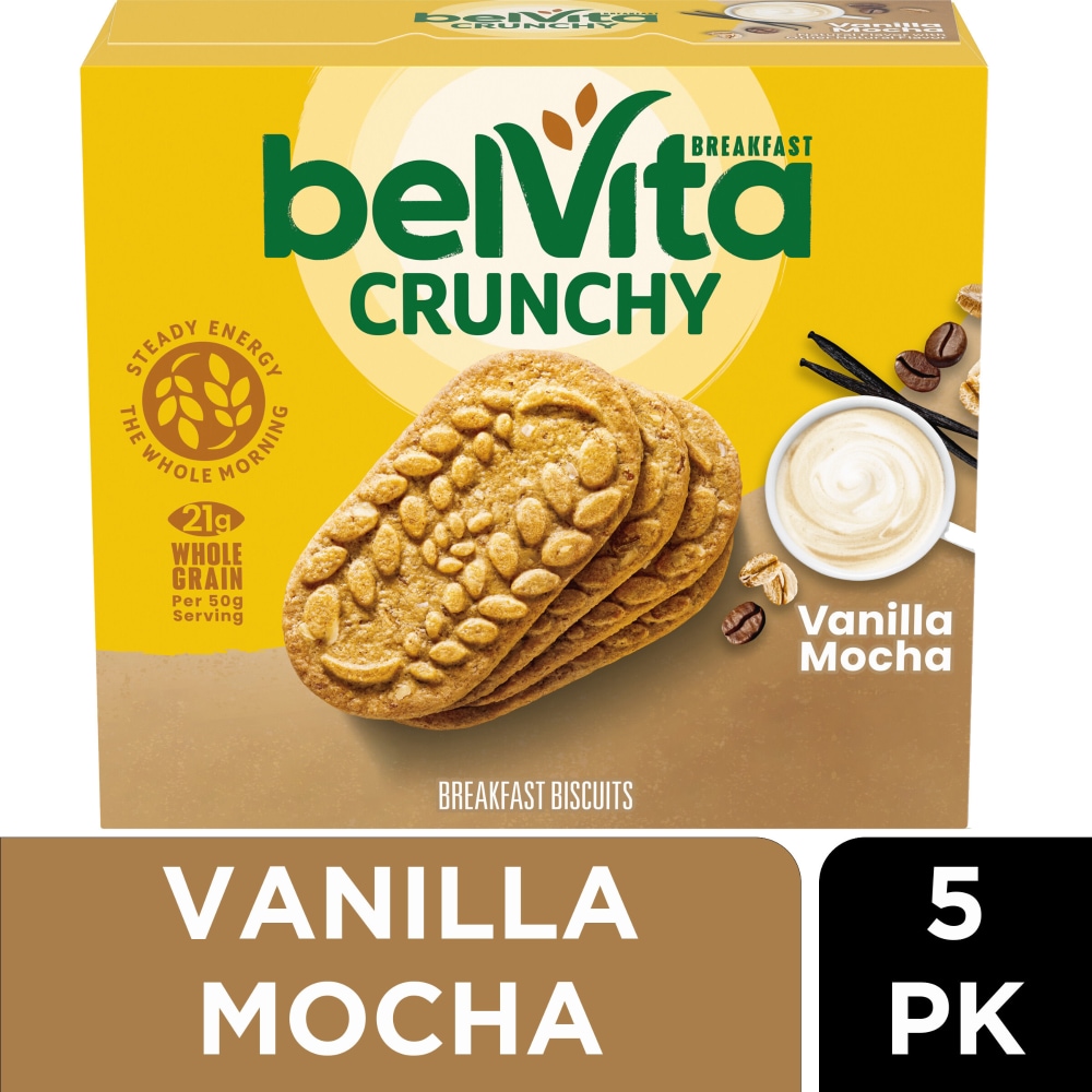 belVita Vanilla Mocha Breakfast Bars Biscuits