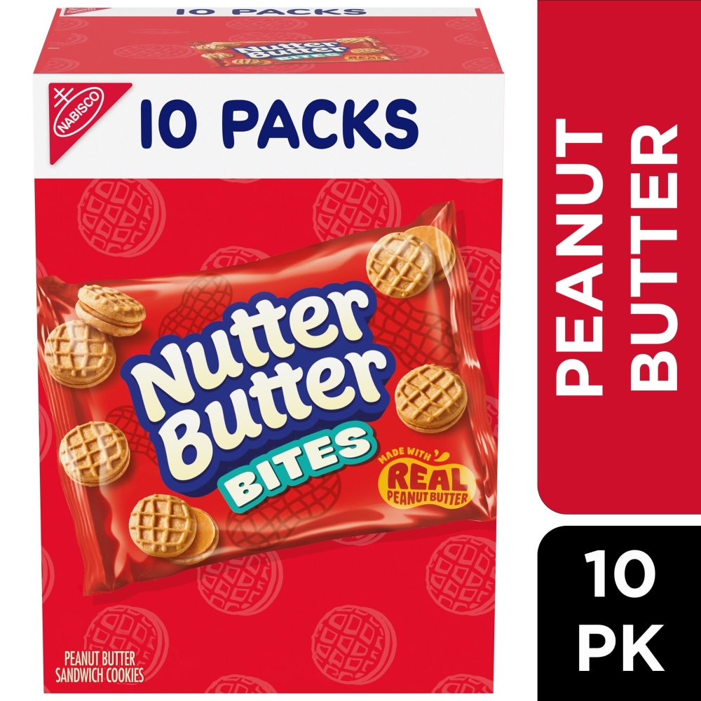 NUTTER BUTTER Bites Peanut Butter Sandwich Cookies Multipack