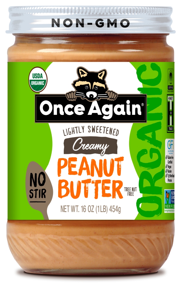 Once Again® Organic Lightly Sweetened No-Stir Creamy Peanut Butter