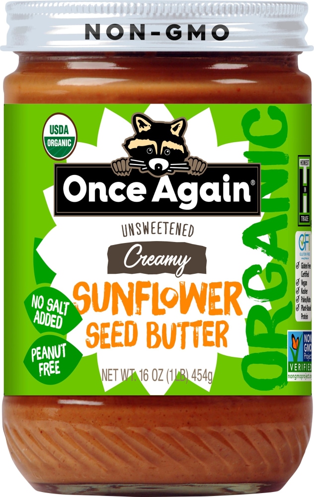 Once Again Unsweetened & Salt Free Creamy Sunflower Seed Butter