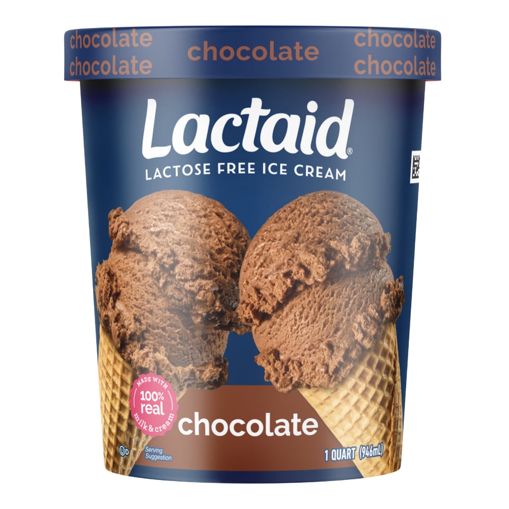 Lactaid Chocolate Ice Cream, 1 Quart