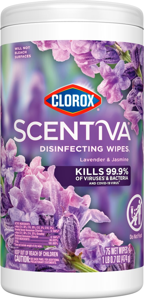 Clorox® Scentiva® Lavender & Jasmine™ Disinfecting Wipes