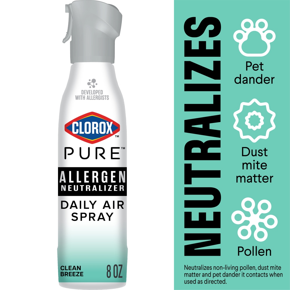 Clorox PURE Allergen Neutralizer Daily Air Spray Clean Breeze