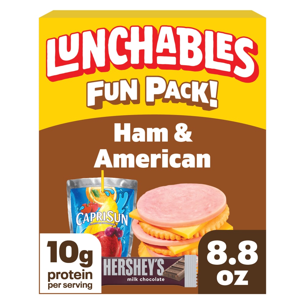 Ham & American with Capri Sun Fruit Punch & Hershey’s Milk Chocolate Bar Fun Pack