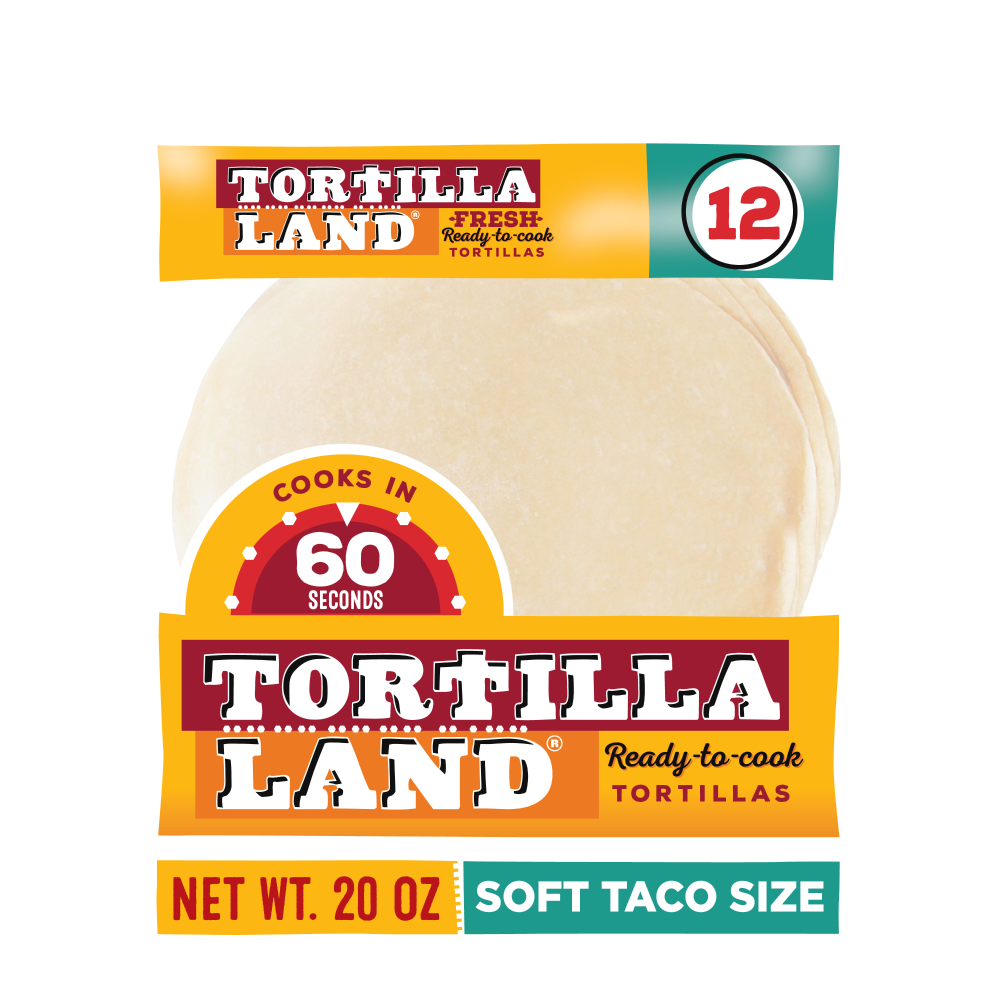 TortillaLand® Uncooked Flour Tortillas, Soft Taco Size