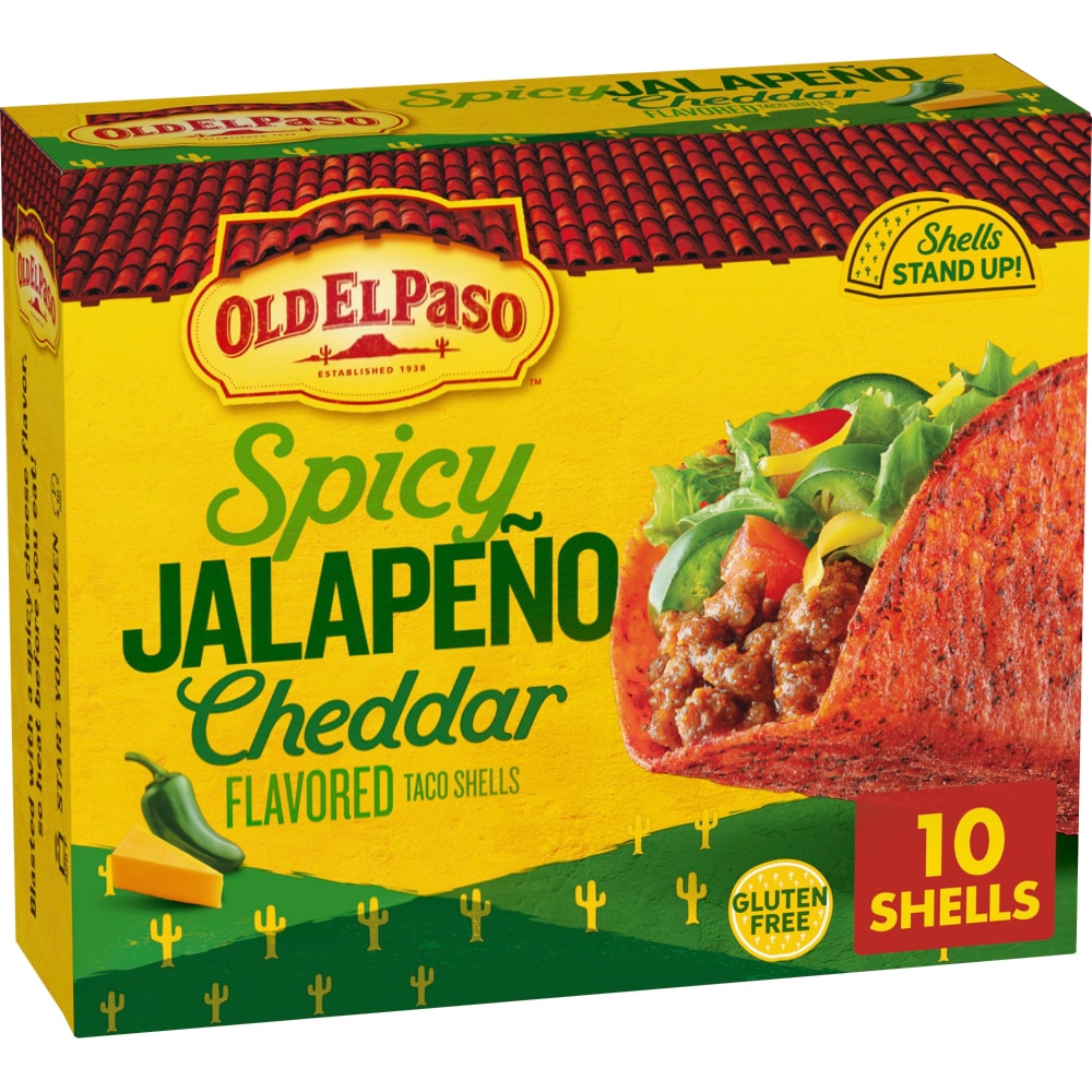 Old El Paso™ Spicy Jalapeno Cheddar Flavored Stand ‘N Stuff™ Taco Shells