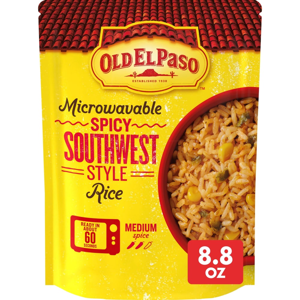 Old El Paso™ Microwavable Spicy Southwest Style Rice Pouch