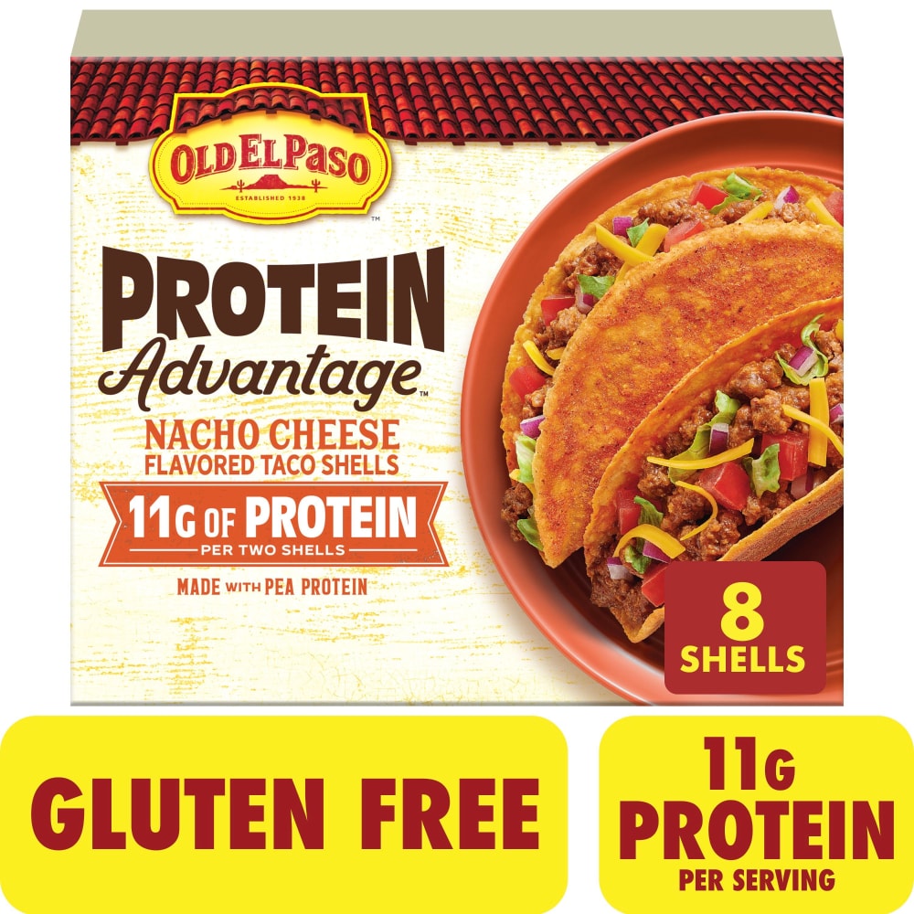 Old El Paso™ Protein Advantage™ Nacho Cheese Gluten Free Crunchy Taco Shells