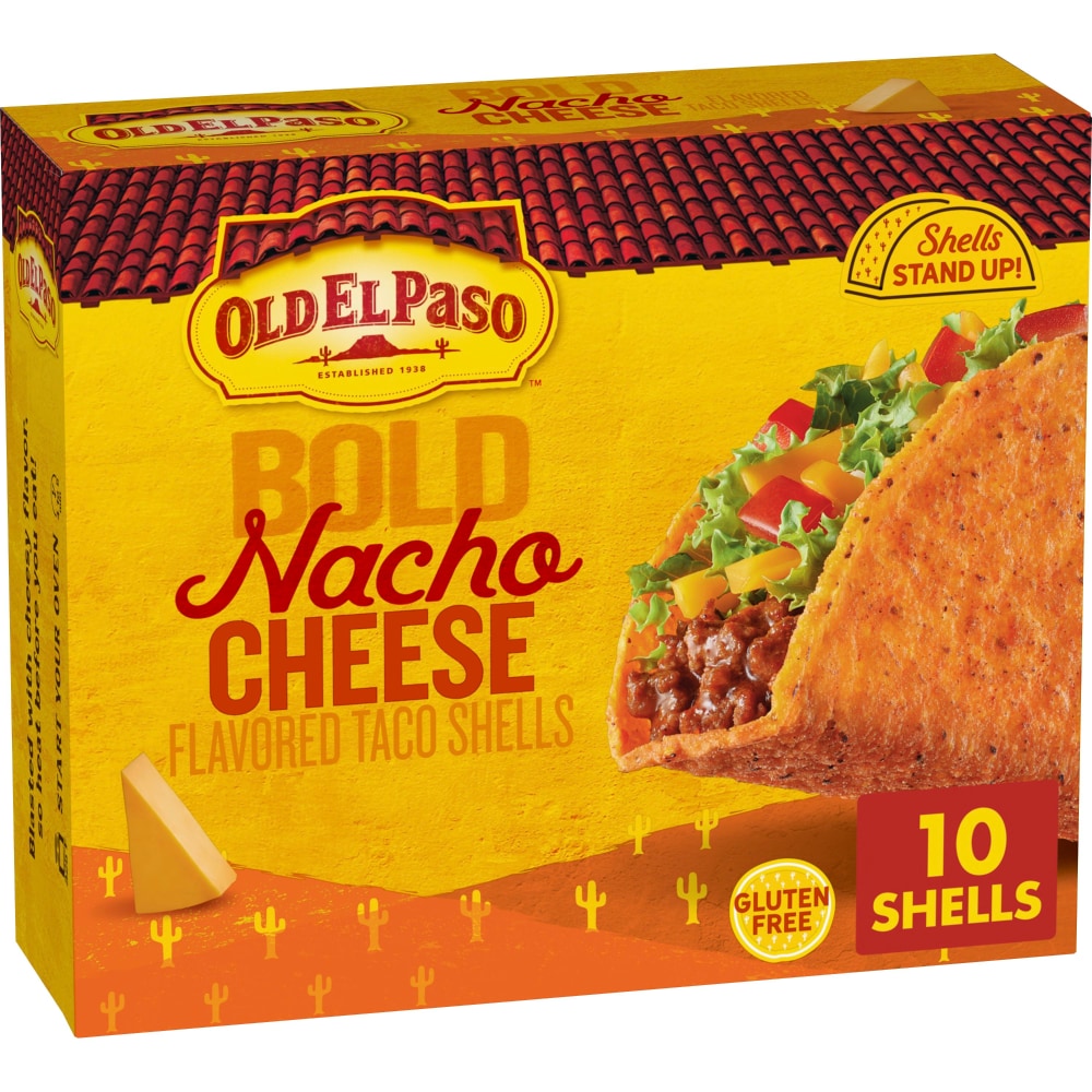Old El Paso™ Stand ‘N Stuff Bold Nacho Cheese Flavored Taco Shells