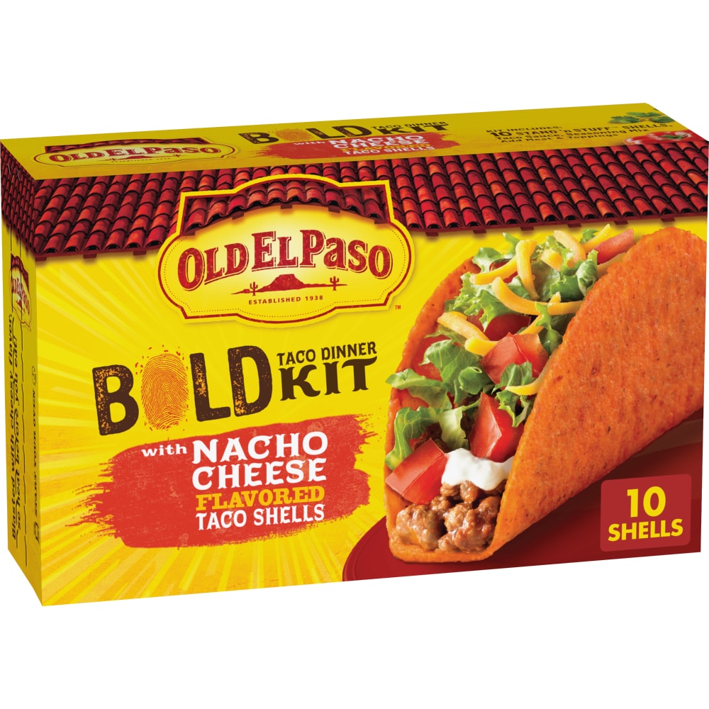 Old El Paso Bold Nacho Cheese Flavored Taco Dinner Kit