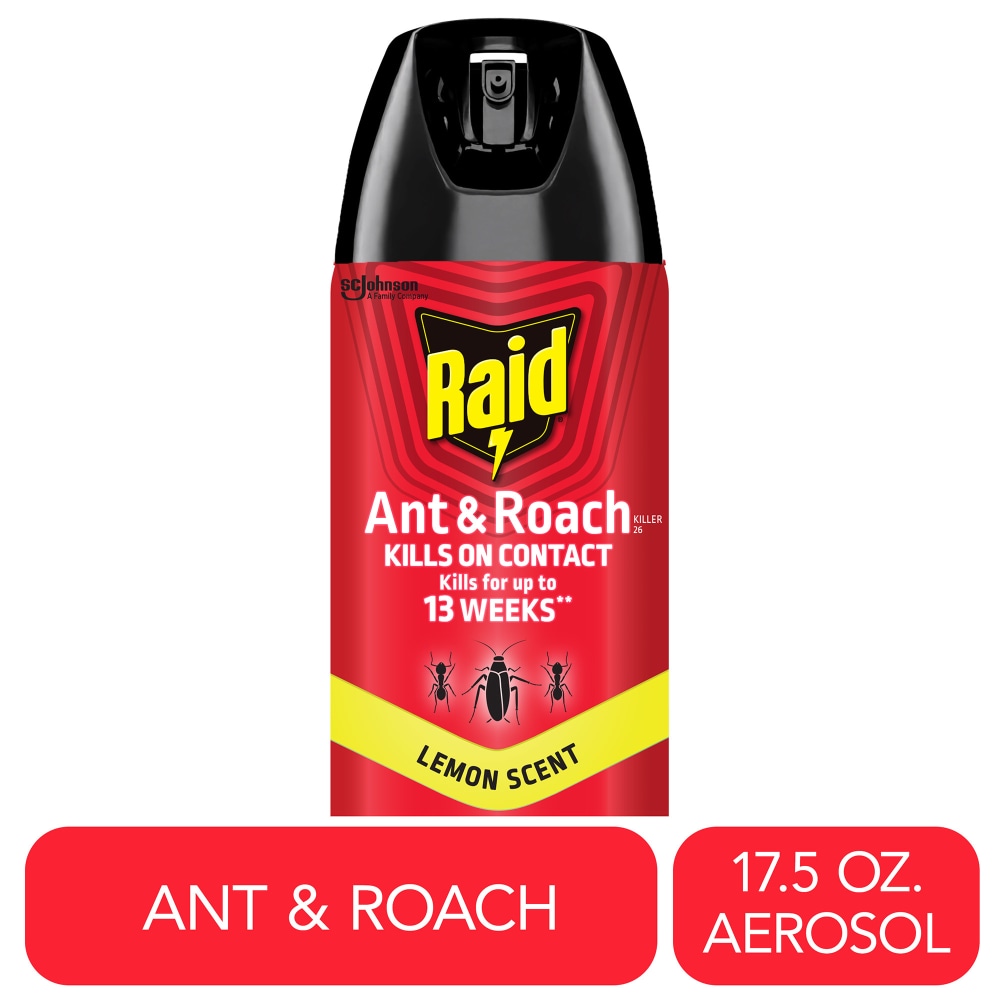 Raid® Ant & Roach Killer 26, Lemon Scent, 17.5 oz