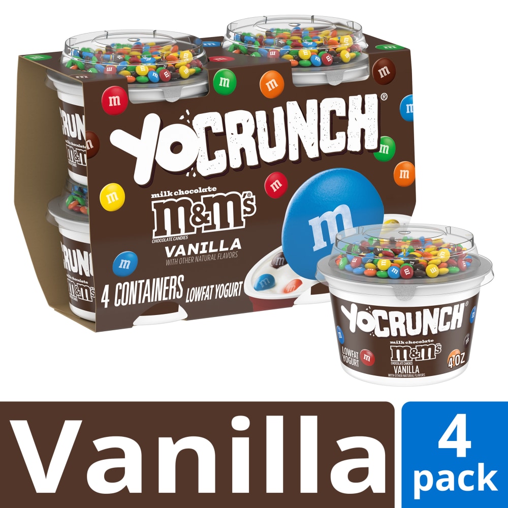 YoCrunch Vanilla Low Fat Yogurt Cups with Mini M&Ms(R)