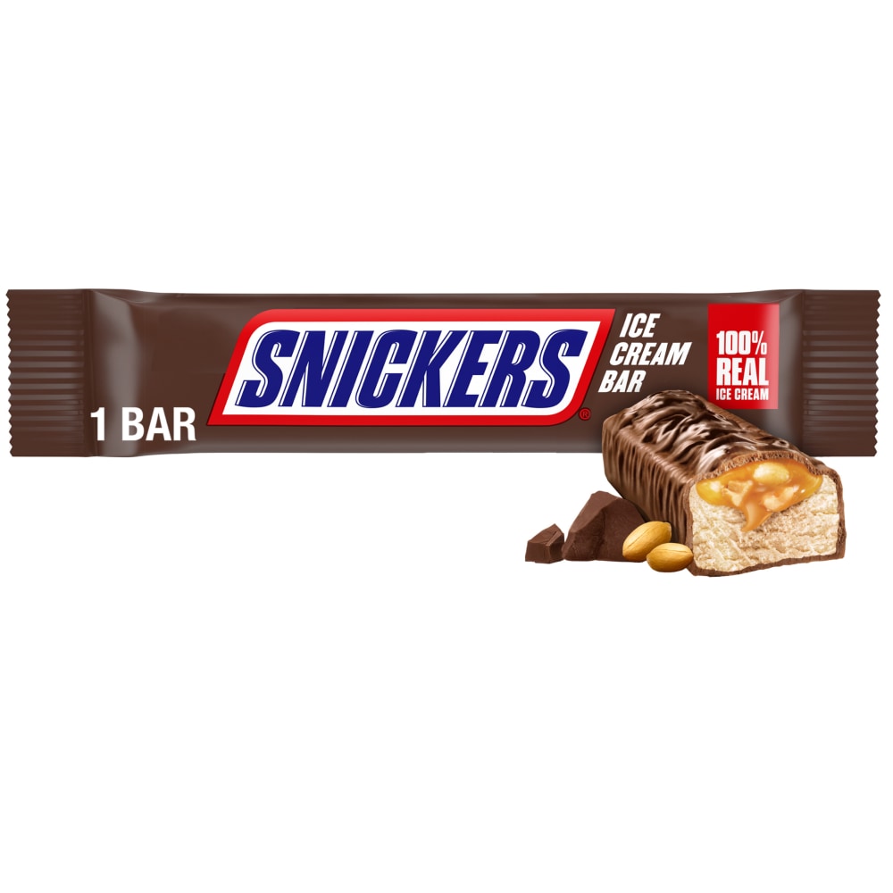 SNICKERS Ice Cream, Chocolatey Caramel Peanut Butter Ice Cream Bar