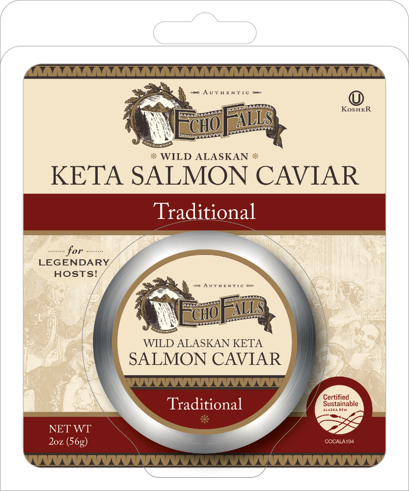 Echo Falls Traditional Wild Alaskan Keta Salmon Caviar