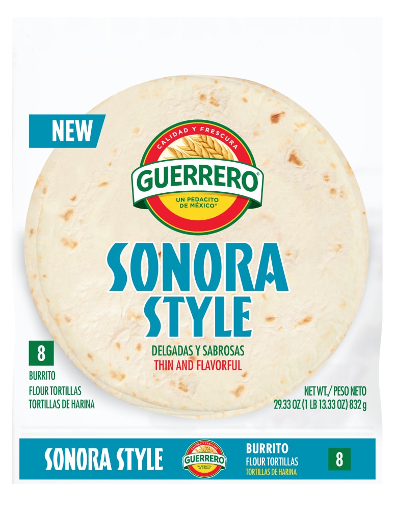 Guerrero Sonora Style Burrito Size Flour Tortillas