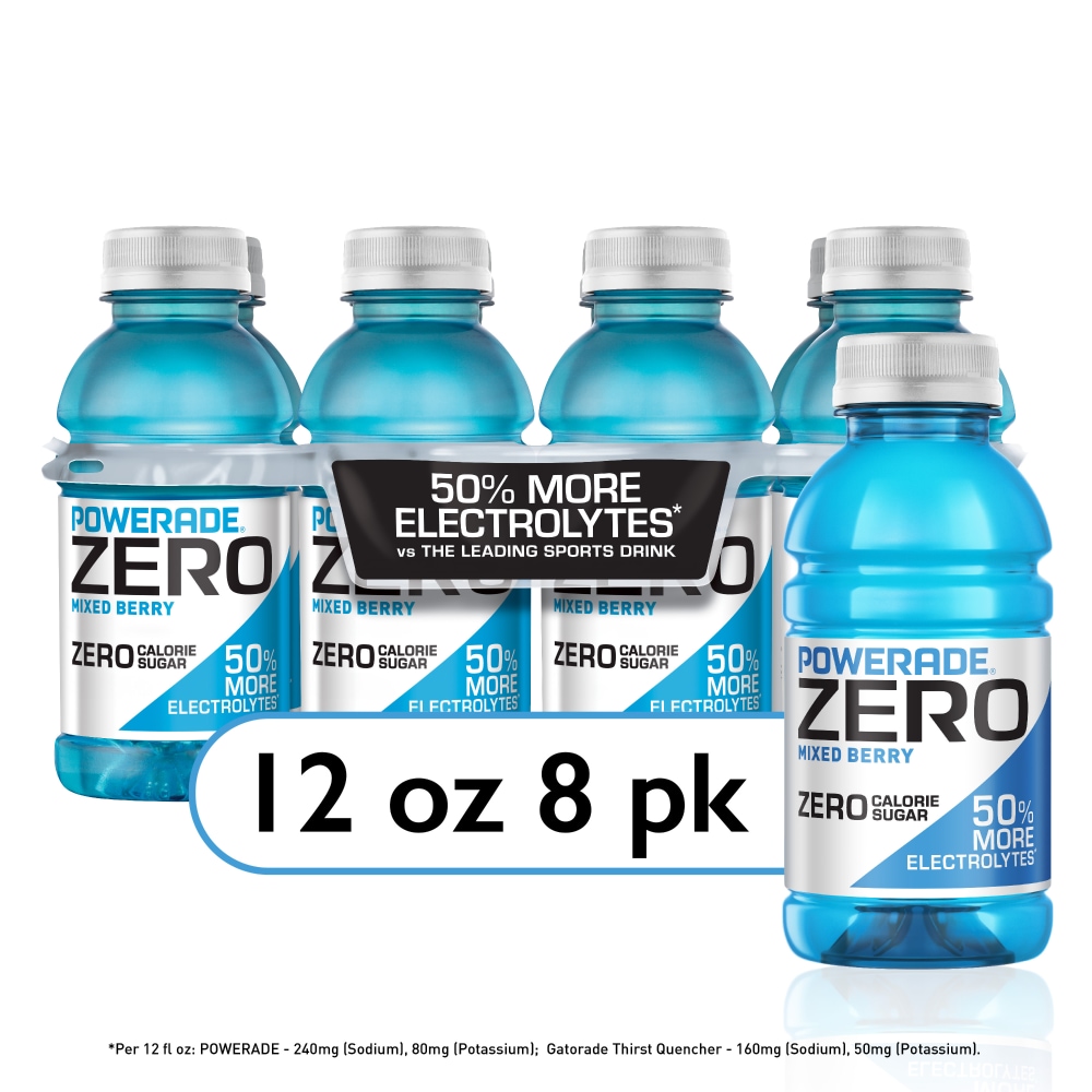 POWERADE® Mixed Berry Zero Sugar Sports Drink Bottles