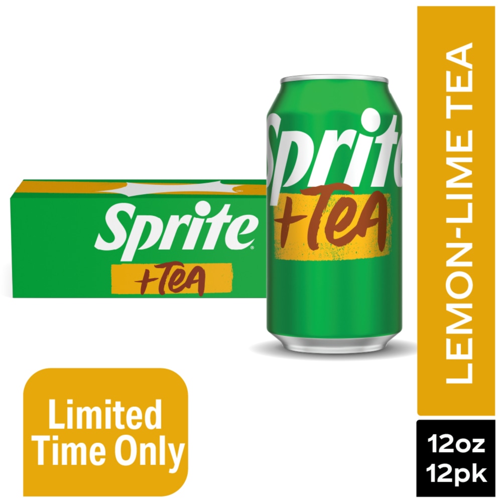 Sprite® + Tea Caffeine Free Soda Fridge Pack Cans