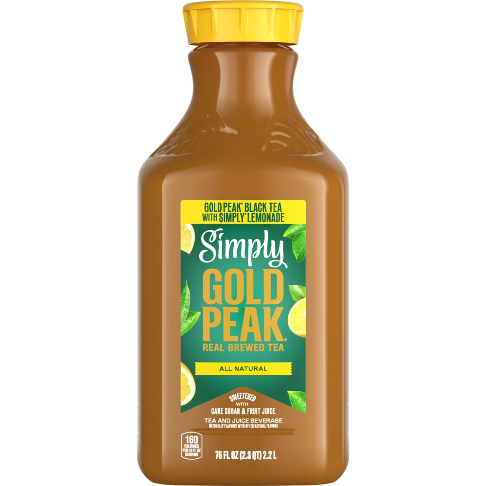 Simply Gold Peak – Tea & Lemonade Bottle, 76 fl oz