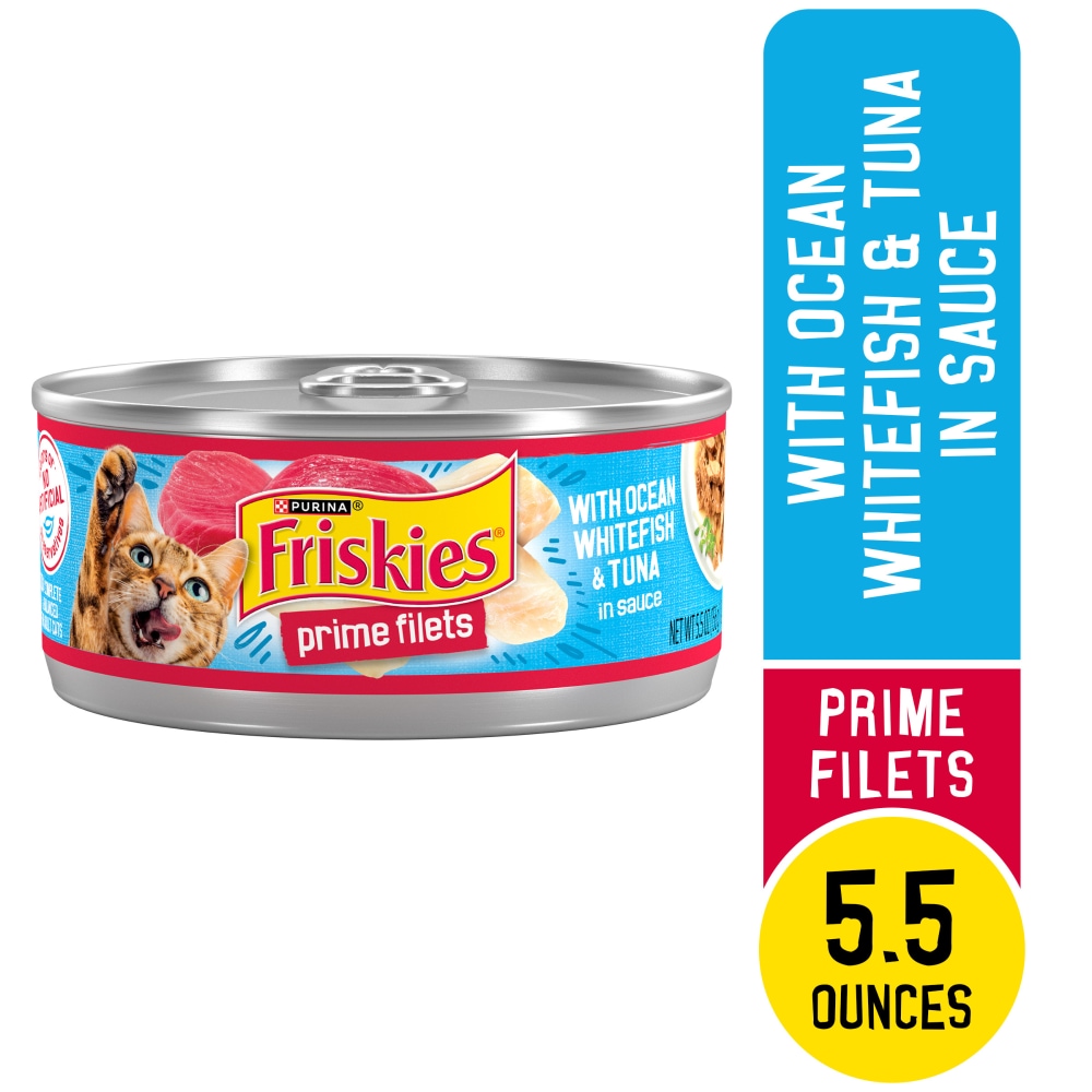 Purina Friskies Prime Filets Wet Cat Food in Sauce Ocean Whitefish & Tuna