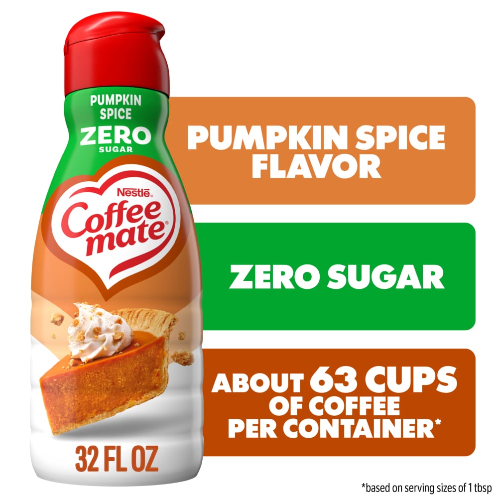 Coffee mate Zero Sugar Pumpkin Spice Flavored Coffee Creamer