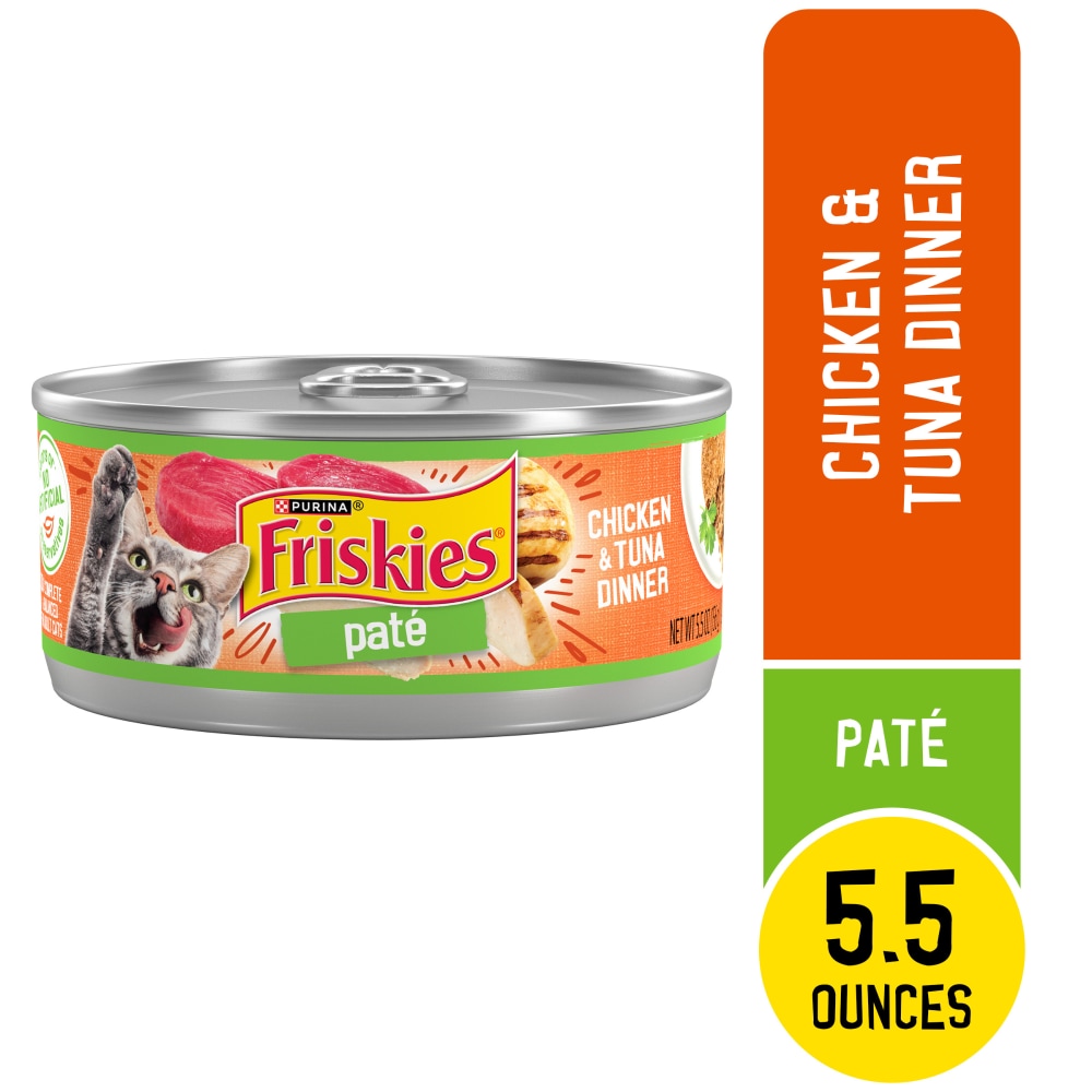 Purina Friskies Wet Cat Food Pate Chicken & Tuna Dinner
