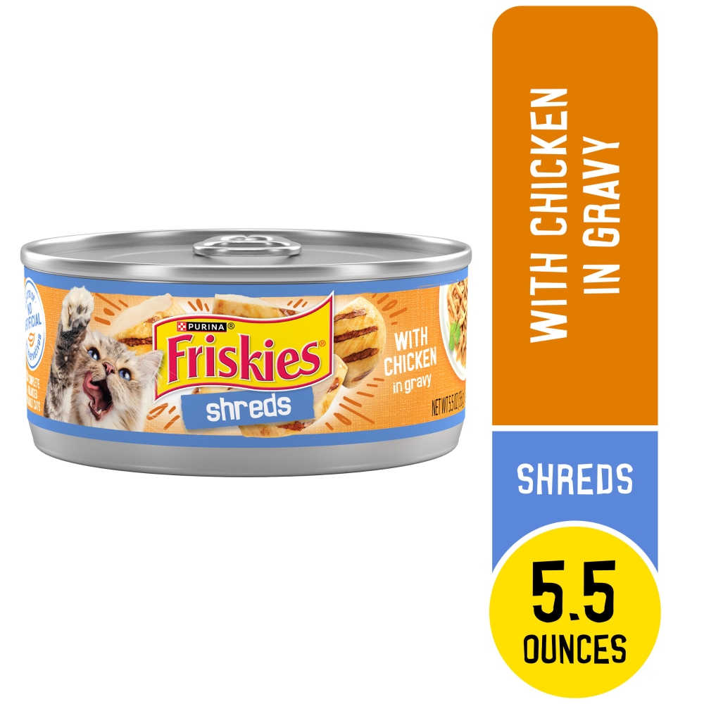 Purina Friskies Gravy Wet Cat Food, Shreds With Chicken