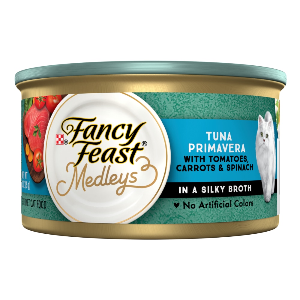 Purina Fancy Feast Wet Cat Food, Medleys Tuna Primavera With Tomatoes, Carrots and Spinach